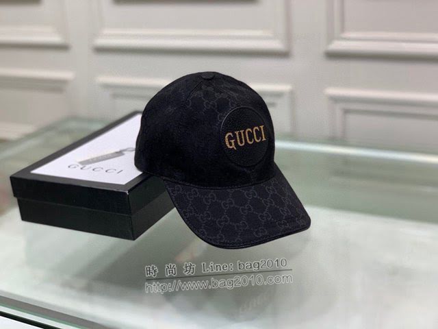 Gucci新品男士帽子 古馳GG印花棒球帽鴨舌帽  mm1375